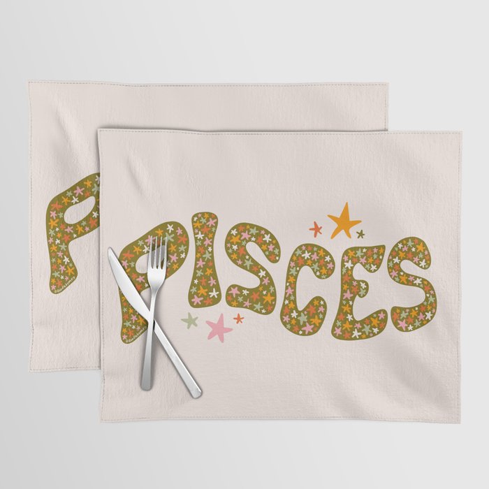Starry Pisces Placemat Gallery Image 1