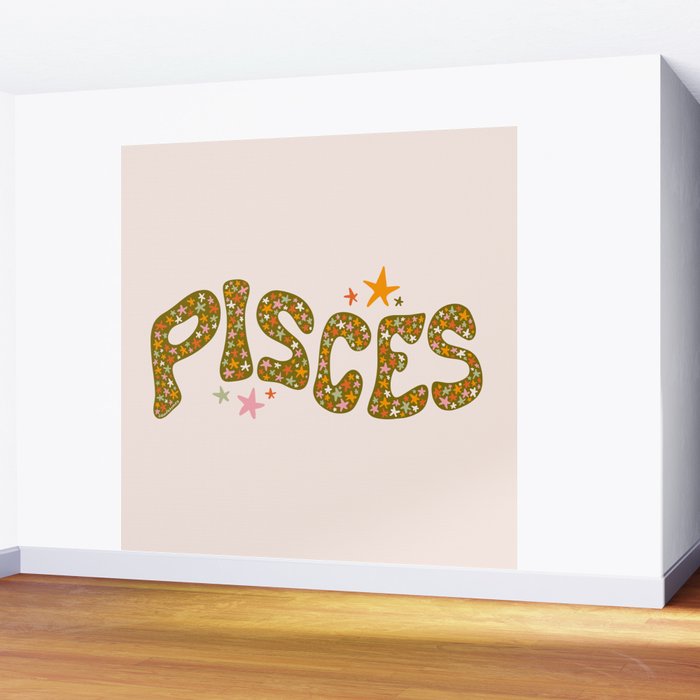 Starry Pisces Wall Mural Gallery Image 2