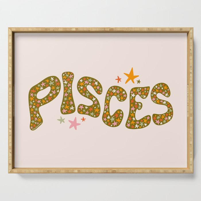Starry Pisces Serving Tray Gallery Image 1