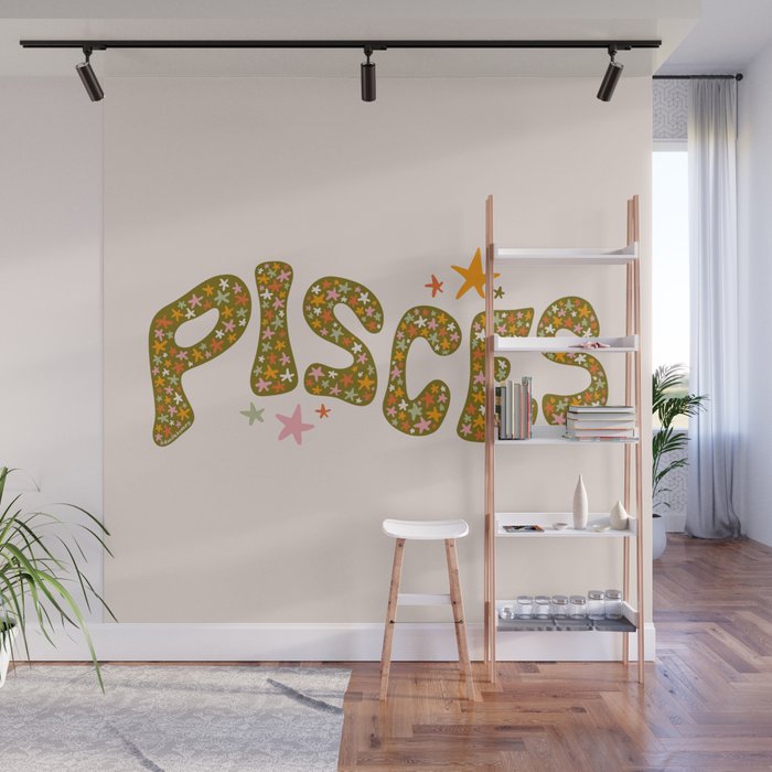 Starry Pisces Wall Mural Gallery Image 1