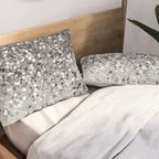 Soft Silver Gray Glitter #1 (Faux Glitter - Photography) #shiny #decor #art #society6 Pillow Sham Gallery Image 2