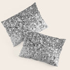 Soft Silver Gray Glitter #1 (Faux Glitter - Photography) #shiny #decor #art #society6 Pillow Sham Gallery Image 3