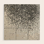 Soft Silver Gray Glitter #1 (Faux Glitter - Photography) #shiny #decor #art #society6 Wood Wall Art Gallery Image 1