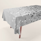 Soft Silver Gray Glitter #1 (Faux Glitter - Photography) #shiny #decor #art #society6 Tablecloth Gallery Image 1