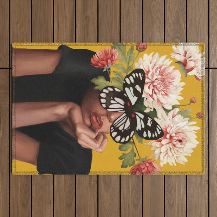 Obscured Beauty Outdoor Rug Gallery Image 1