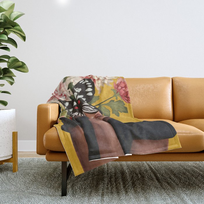 Obscured Beauty Throw Blanket Gallery Image 1