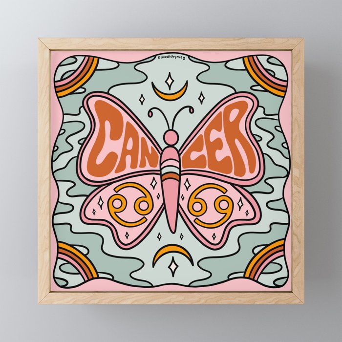 Cancer Butterfly Mini Art Print Gallery Image 1