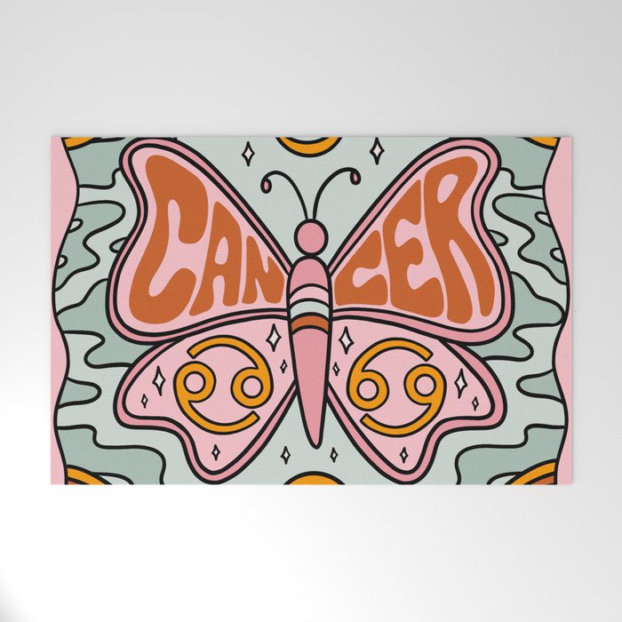 Cancer Butterfly Welcome Mat Gallery Image 1