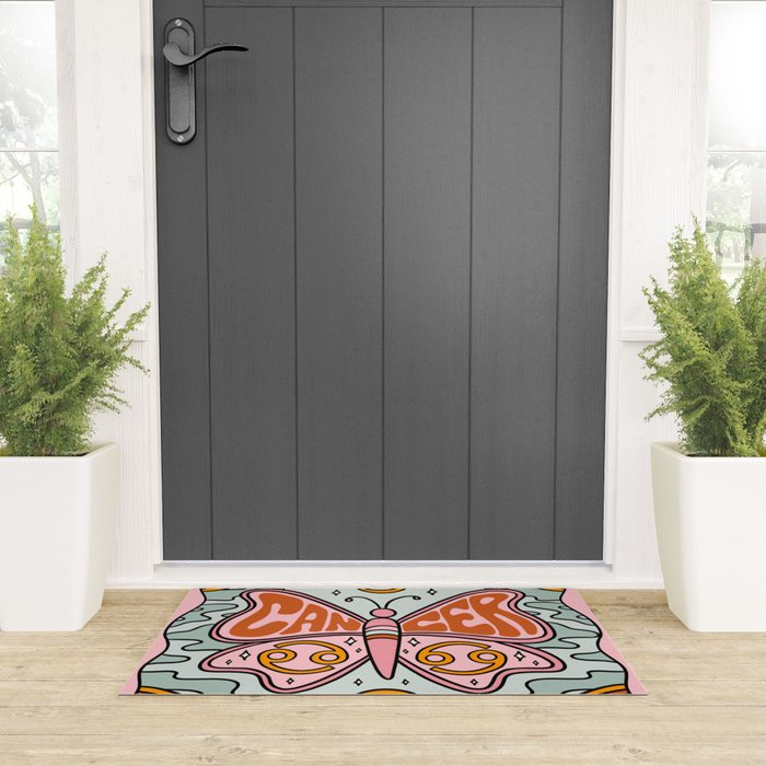 Cancer Butterfly Welcome Mat Gallery Image 3