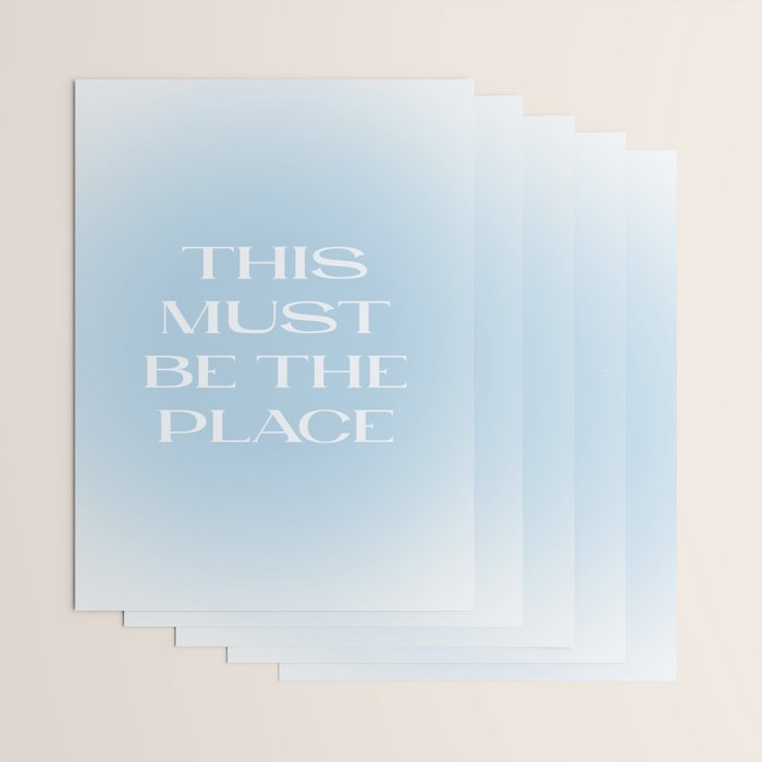 This Must Be The Place Baby Blue Wrapping Paper Gallery Image 3