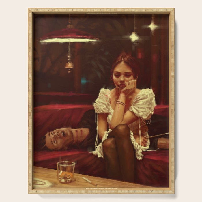 Bore to death Serving Tray Gallery Image 1