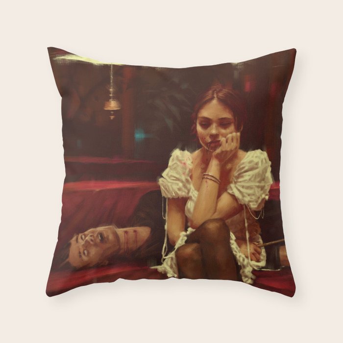 Bore to death Throw Pillow Gallery Image 6