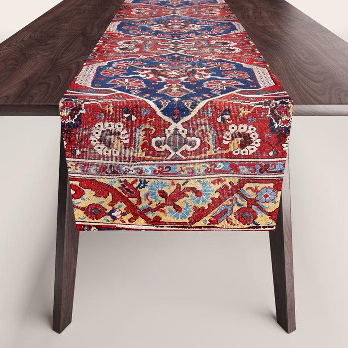 Demirci Kula 18th Century Anatolian Rug Print Table Runner Gallery Image 1
