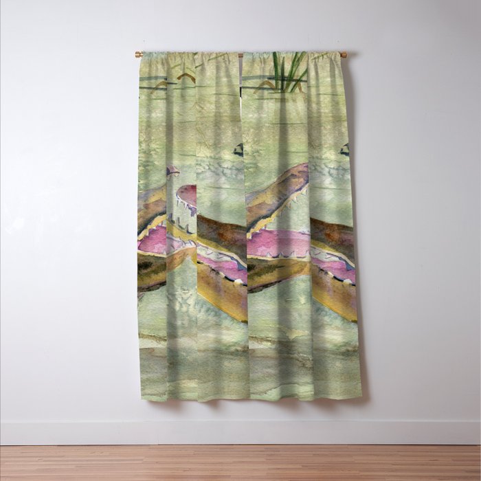 Alligator Study  Window Curtain Gallery Image 3