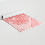 Groovy Floral Daydream Retro 60s 70s Flowers Pretty Pastel Blush Pink Yoga Mat Gallery Image 2