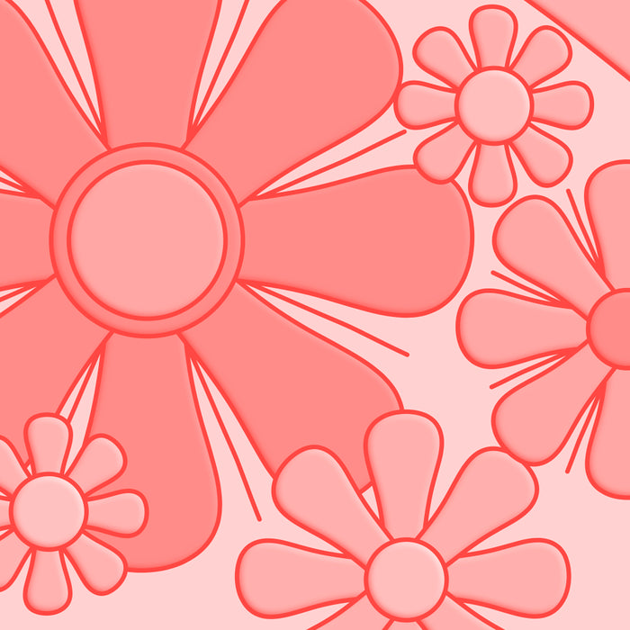 Groovy Floral Daydream Retro 60s 70s Flowers Pretty Pastel Blush Pink Coffee Mug Gallery Image 2