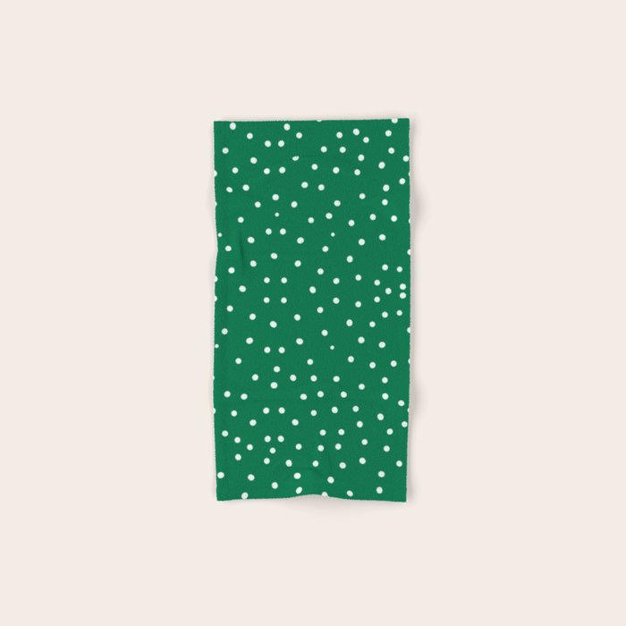 Green dotted pattern  Bath Towel Gallery Image 1
