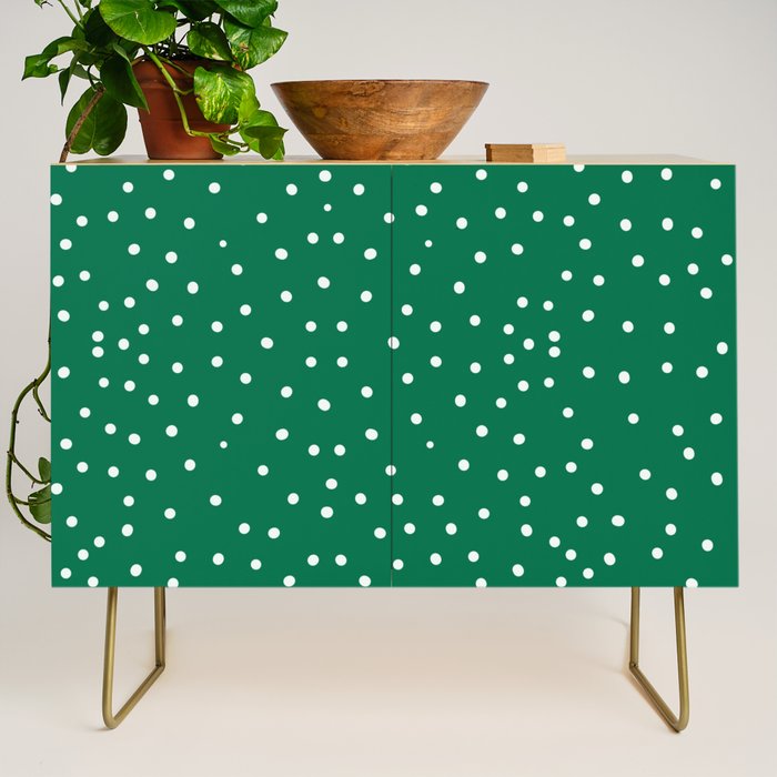 Green dotted pattern  Credenza Gallery Image 1