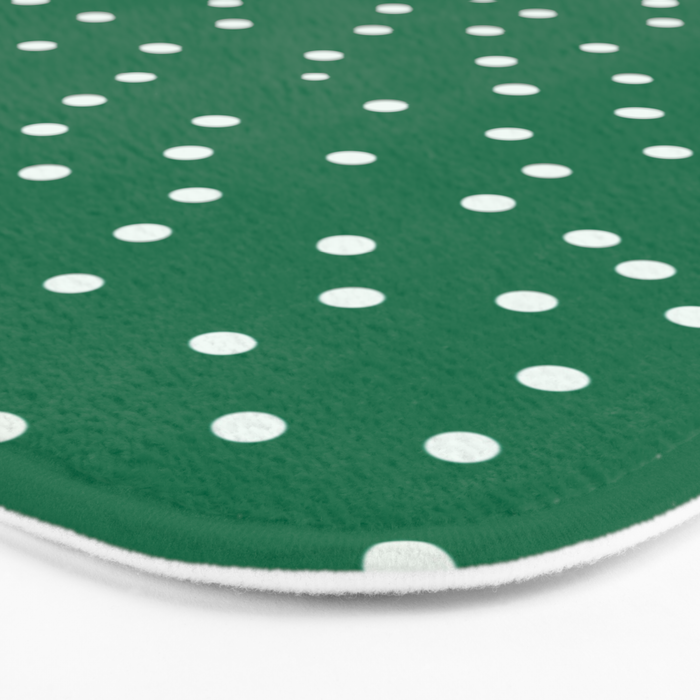 Green dotted pattern  Bath Mat Gallery Image 3