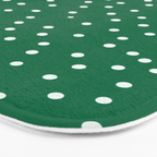 Green dotted pattern  Bath Mat Gallery Image 3