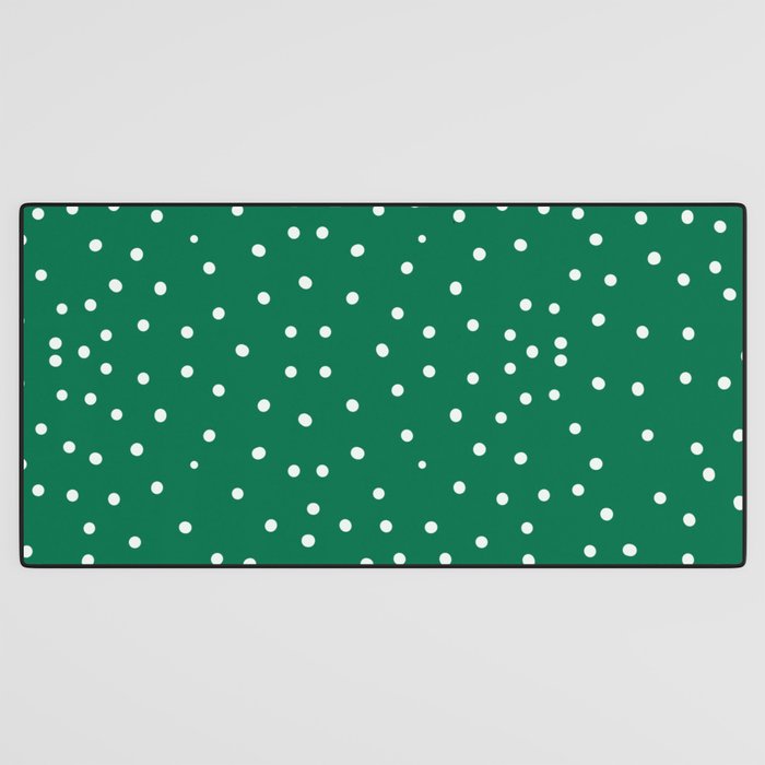 Green dotted pattern  Desk Mat Gallery Image 3