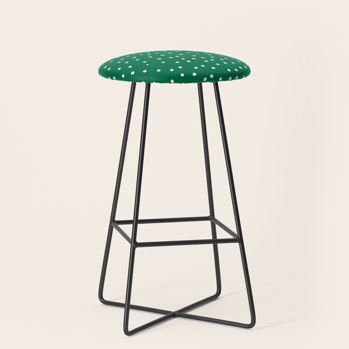 Green dotted pattern  Stool Gallery Image 1