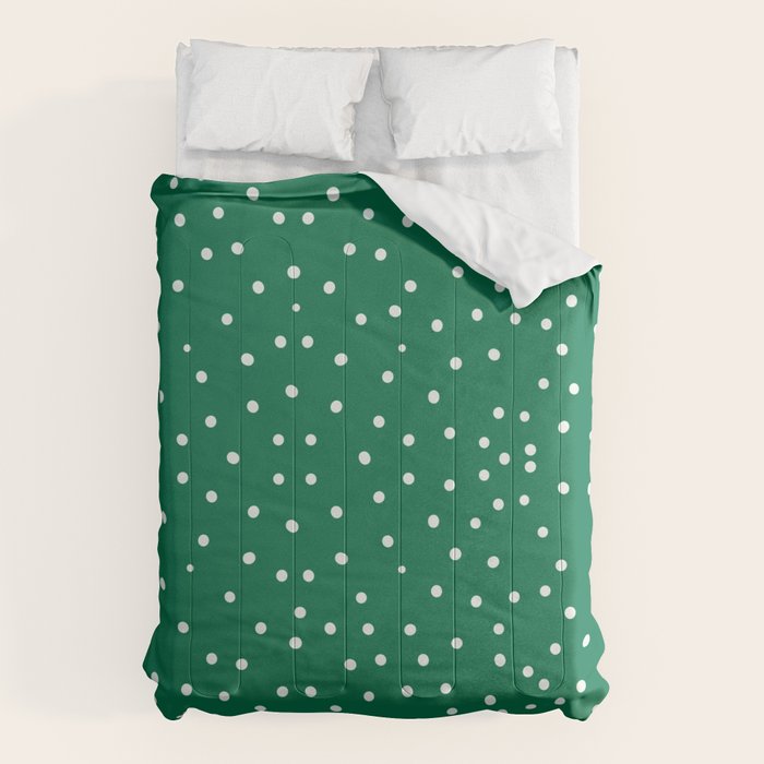 Green dotted pattern  Comforter Gallery Image 1