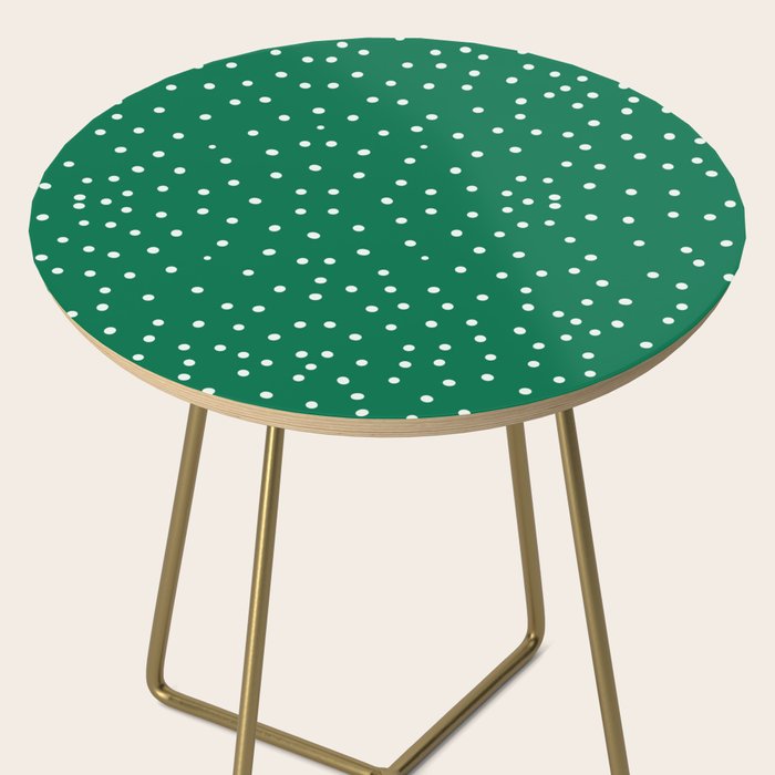 Green dotted pattern  Side Table Gallery Image 2