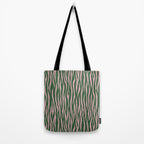 Tiger Stripes In Pink And Green Tote Bag Gallery Image 2