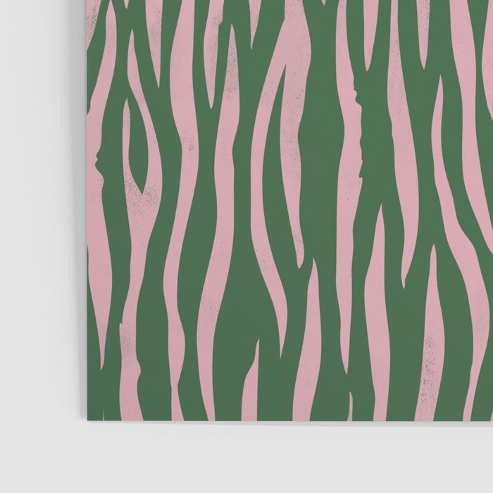 Tiger Stripes In Pink And Green Poster Gallery Image 3
