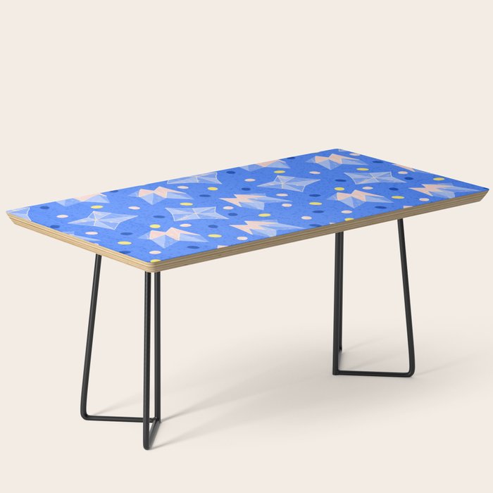Origami Fortune Teller in Sky Blue & Peach Coffee Table Gallery Image 1