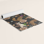 Squirrel flowering dark meadow Yoga Mat Gallery Image 2