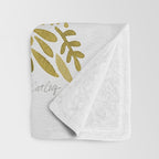 That's Life - Gold on Gold Throw Blanket Gallery Image 3