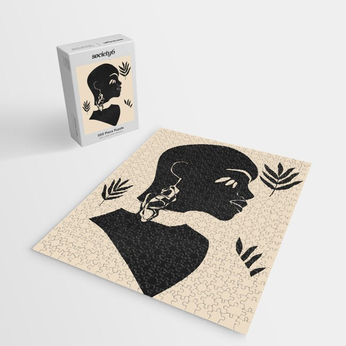 Tropical Girl /Abstract Minimal Jigsaw Puzzle Gallery Image 2