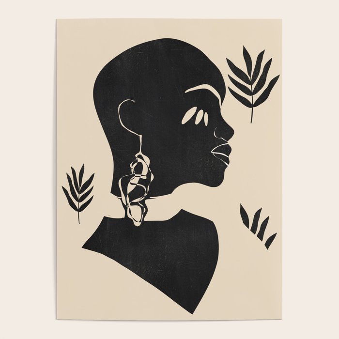 Tropical Girl /Abstract Minimal Poster Gallery Image 4