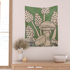Abstract Mushrooms 4 Wall Tapestry Gallery Image 2