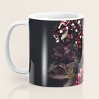 Midnight garden. Vintage bouquet of roses, dark red peony and iris. Coffee Mug Gallery Image 3