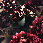 Midnight garden. Vintage bouquet of roses, dark red peony and iris. Coffee Mug Gallery Image 2