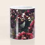Midnight garden. Vintage bouquet of roses, dark red peony and iris. Coffee Mug Gallery Image 4