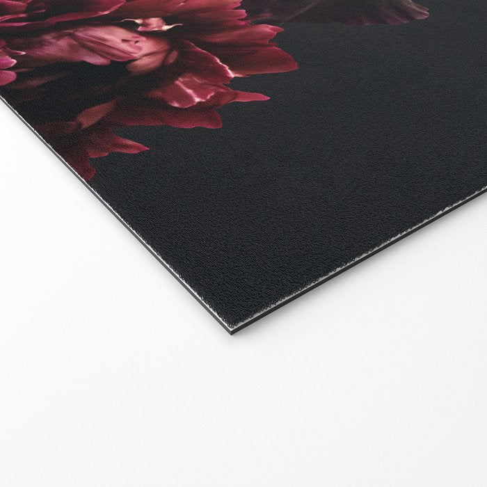 Midnight garden. Vintage bouquet of roses, dark red peony and iris. Welcome Mat Gallery Image 2
