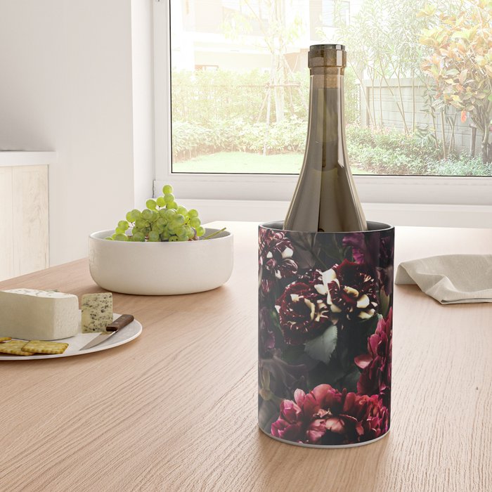 Midnight garden. Vintage bouquet of roses, dark red peony and iris. Wine Chiller Gallery Image 4