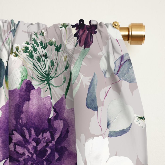 Lush lilac garden Window Curtain Gallery Image 2