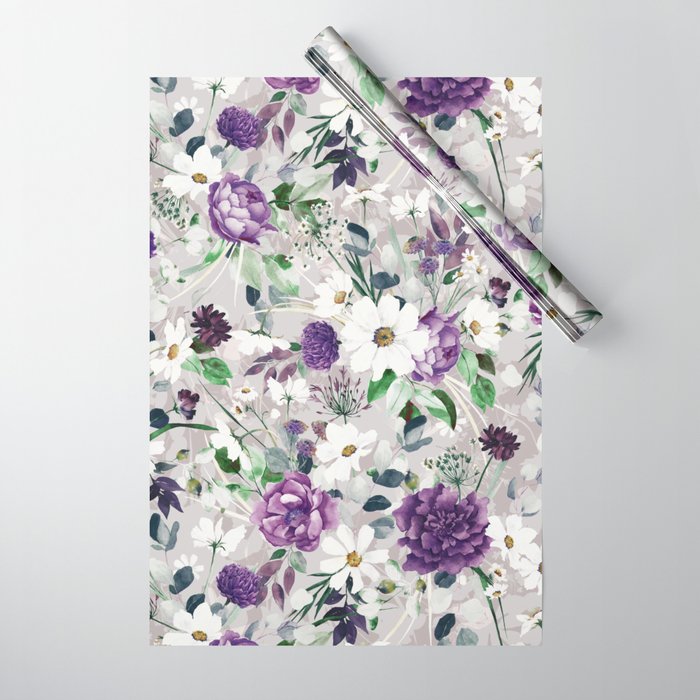 Lush lilac garden Wrapping Paper Gallery Image 1