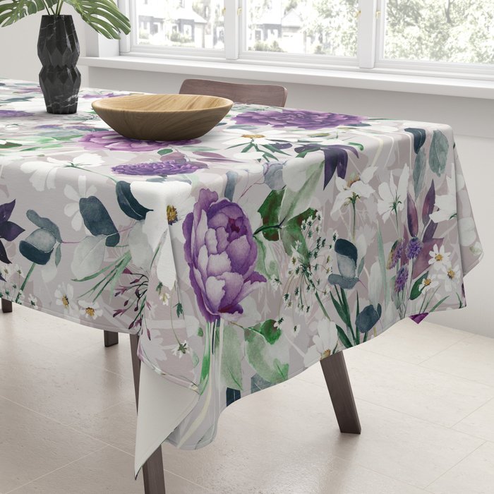 Lush lilac garden Tablecloth Gallery Image 3