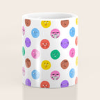 Funny colorful cartoon character face pattern Coffee Mug Gallery Image 4