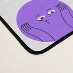 Funny colorful cartoon character face pattern Desk Mat Gallery Image 4