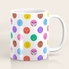 Funny colorful cartoon character face pattern Coffee Mug Gallery Image 1