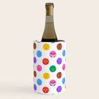 Funny colorful cartoon character face pattern Wine Chiller Gallery Image 1