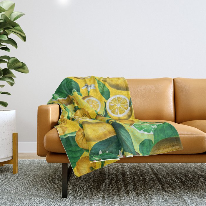 Citrus Ichangensis Throw Blanket Gallery Image 1