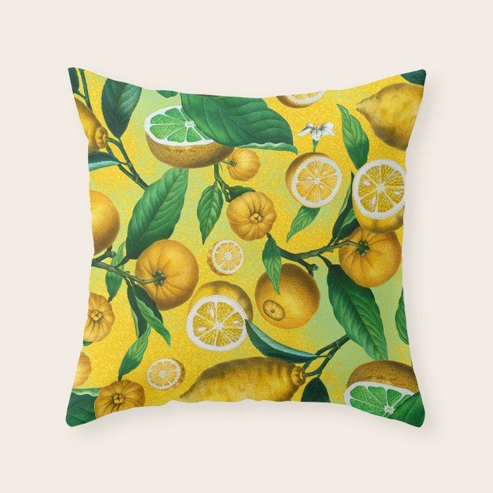Citrus Ichangensis Throw Pillow Gallery Image 6